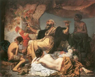 Hafis před hospodou